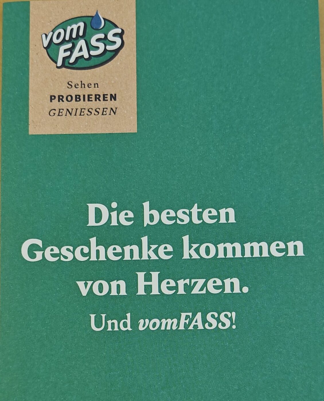 Gutschein vomFass